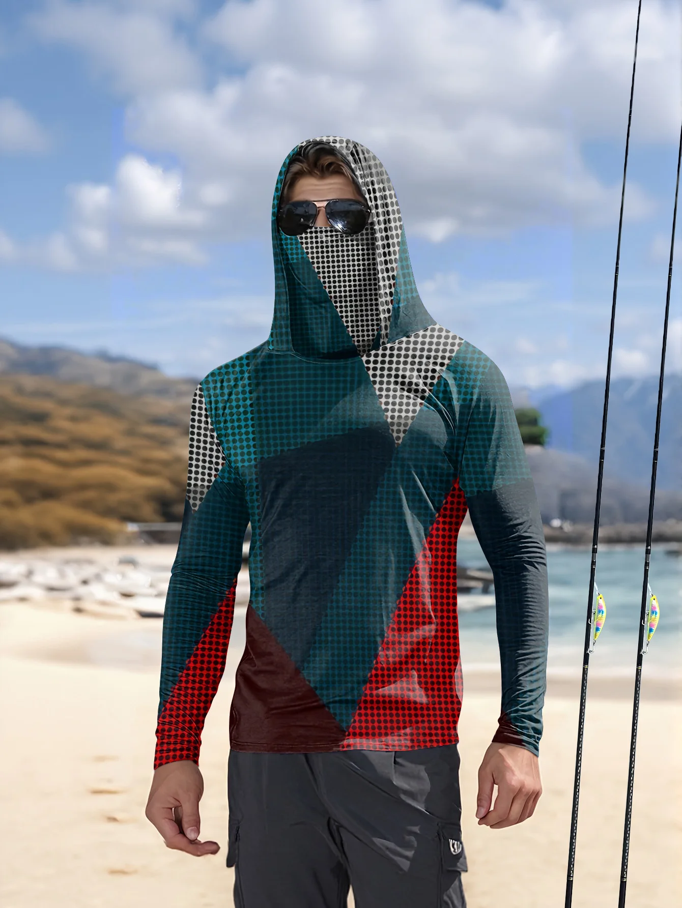 Fishing Shirt Uv Protection - Sudadera de pesca para hombre, de