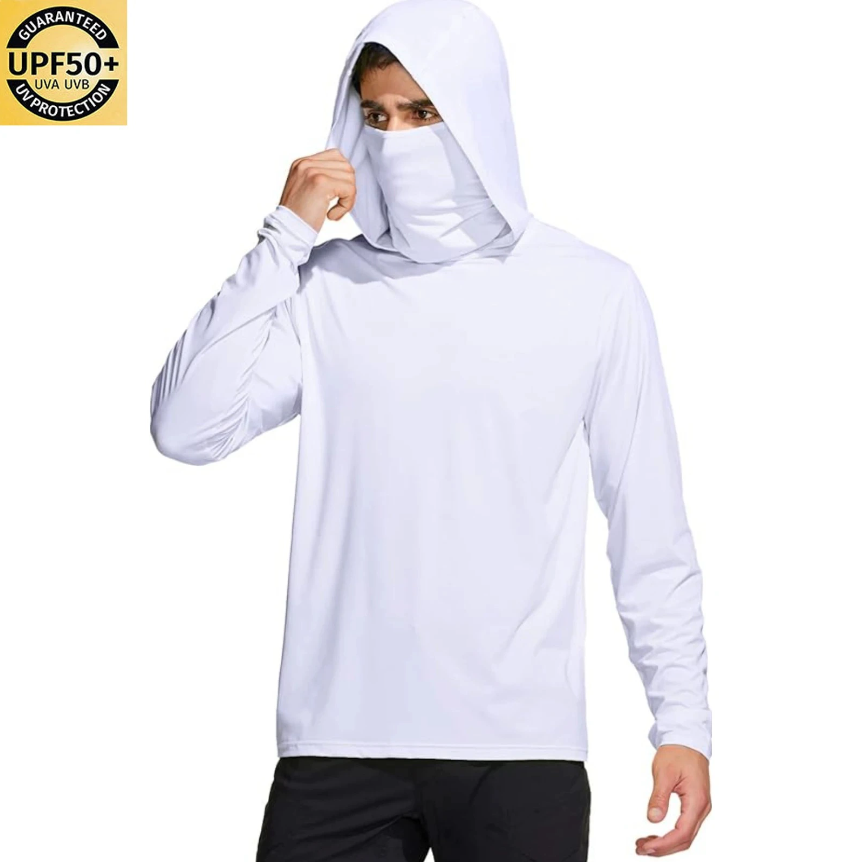 Camisa de pesca con capucha de - Fishing Mask Sun Protection reseña y precio