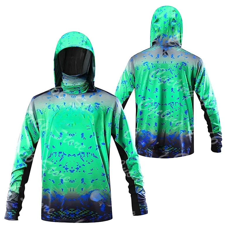 Camisa de pesca con capucha y  - Fishing Shirt Uv Protection reseña y precio