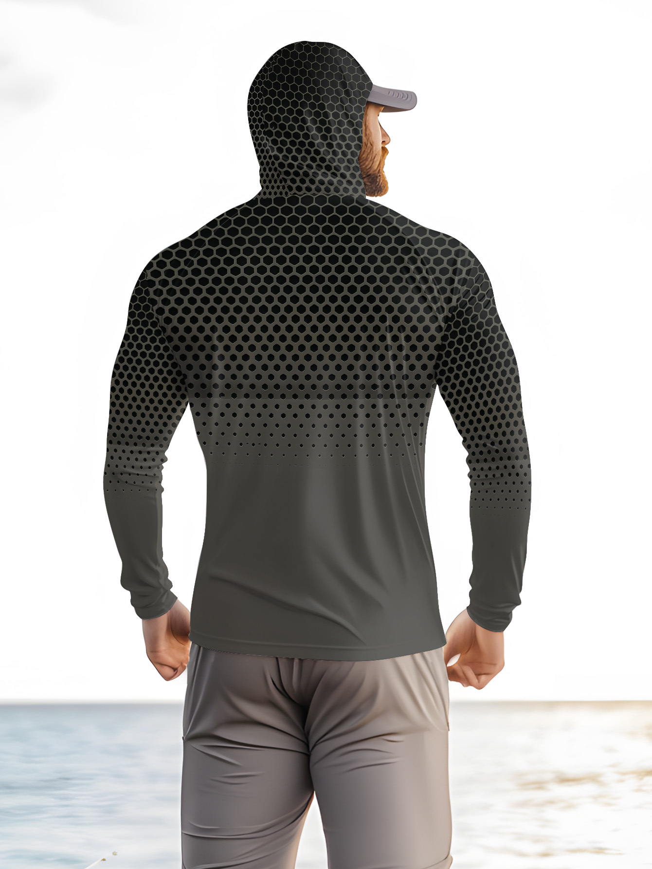 Camisa con capucha para hombre - Fishing Shirt Uv Protection reseña y precio